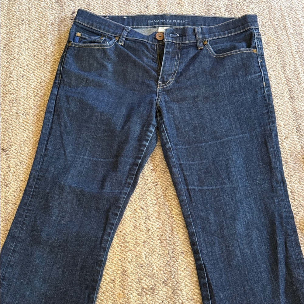 Banana Republic Women's Dark Blue Boot Cut Jeans